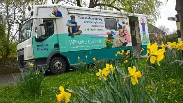 Mobile library van Picture of mobile library van